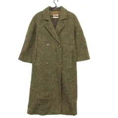 Herno ヘルノ コート ヴィンテージ ツイード アウター ロング グリーン 40【M】 レディース 【中古】のサムネイル