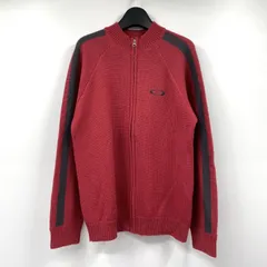 【中古】90-00s OKALEY ドライバーズニット サイズS レッド オークリー[17]のサムネイル