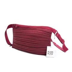 プリーツプリーズPLEATS PLEASE プリーツショルダーバッグ ボルドーのサムネイル