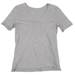 ルシアンペラフィネLucien PellatFinet ペイントデザインバックドクロUネックTシャツ グレーSのサムネイル
