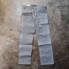 KOJIMA JEANS BASIC PAINTER PANTS HICKORY 38 児島ジーンズ ベーシックペインターパンツ ヒッコリーストライプ RNB-1202 タグ付きのサムネイル