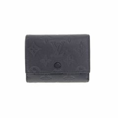 [Used] LOUIS VUITTON M12635 Victor Wallet Monogram Shadow Leather Tri-fold Wallet Women's Men's Wallet Black Noir Brand