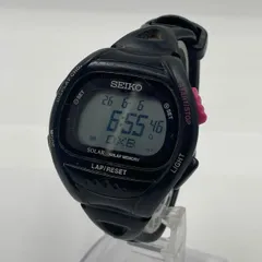 SEIKO  セイコー ゴムベルト デジタル S680-00A0 腕時計 メンズ ブラック ソーラー 中古のサムネイル