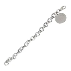 Tiffany&Co. ティファニー リターントゥ ブレスレット Sv925 腕回り19cm チェーン幅10mm モチーフ直径23.4mm 重量36.5g NT 磨き仕上げ品 Aランクのサムネイル