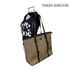 タケオキクチ TAKEO KIKUCHI コンビトート　組木柄モノグラムジャガード サフィアーノPVCレザー トートバック ビジネスバッグ 通勤・通学用バッグのサムネイル