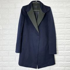 極美品】セオリー カシミヤ100%コート 女優襟 ベルト グレー Pサイズ