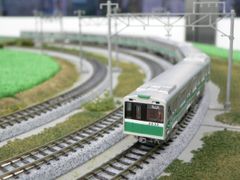 江ノ電 鎌倉高校前1号踏切 鉄道ジオラマ展示台 Nゲージ 鉄コレ 鉄道