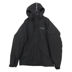 AVIREX アヴィレックス ミリタリージャケット フィールドジャケット ブルゾン フード ミリタリー 中綿 アウター ブラック L メンズ 【中古】