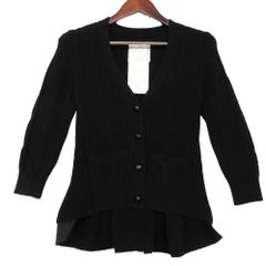sacai サカイ ベルテッドニットカーディガン ウールニットジャケット