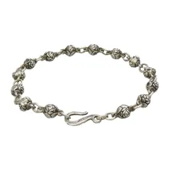 ROYAL ORDER ロイヤルオーダー ROSE BEAD ローズ ビーズ ブレスレット シルバー系【中古】のサムネイル