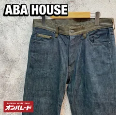ABA HOUSE アバハウス 日本製 ウエストレザー ストレート デニムパンツのサムネイル