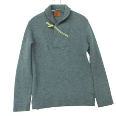 BARENA バレナ ニット セーター 長袖 ショールカラー ウール カットソー プルオーバー グレー 46【M】 メンズ 【中古】のサムネイル