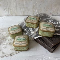 フランスアンティーク NYMPHEA パウダーボックス ブロカント 2個セット