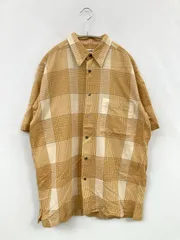 LANCEL ランセル シャツ/ブラウス MA ベージュ チェック柄 ミドル丈 半袖 レギュラーカラー メンズのサムネイル