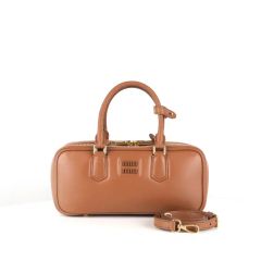 新品未使用 Miu miu アルカディバッグ コニャックブラウン - メルカリ