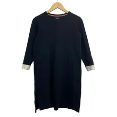 PaulSmith(ポールスミス) ワンピース サイズM レディース - 黒×ライトグレー クルーネック/長袖/ひざ丈/LOUNGEWEARのサムネイル