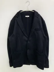 a.v.v アーヴェヴェ テーラードジャケット XL ネイビー 無地 ミドル丈 フードなし シングル メンズのサムネイル