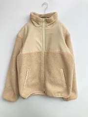 EDWIN エドウィン ブルゾン M ベージュ ナイロン ボア コットン 無地 ワンポイント ミドル丈 フードなし ジップアップ メンズのサムネイル