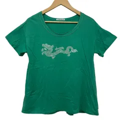 VIVIENNE TAM(ヴィヴィアンタム) 半袖Tシャツ サイズ1 S レディース - グリーン×白 クルーネック/ドラゴンのサムネイル
