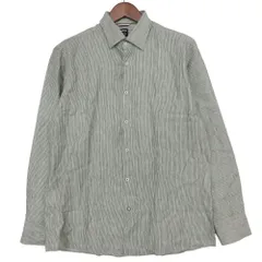 HUGO BOSS ヒューゴボス 長袖シャツ レギュラー フィット ストライプ リネン シャツ トップス グレー L メンズ 【中古】のサムネイル