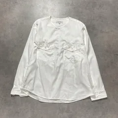 GQ5779◇VAINL ARCHIVE : ハーフジップ プルオーバーシャツ◇M◇白 ヴァイナルアーカイブ 長袖シャツのサムネイル