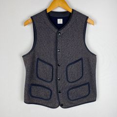 ANATOMICA アナトミカ ブラウンズビーチベスト 44 ごま塩 USN - メルカリ