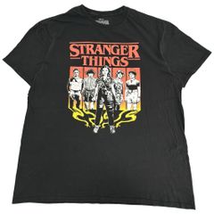 STRANGER THINGS 스트레인저·싱스 반소매 T셔츠 무비 드라마 블랙(맨즈 XL) 중고 헌 옷 Y2777
