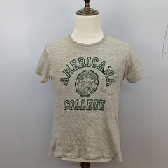 Americana　Sサイズ　Tシャツ　カレッジTシャツ　日本製　コットン100%　アメリカーナ　【0945】のサムネイル