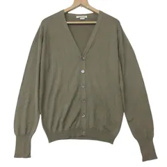 JOHN SMEDLEY ジョンスメドレー カーディガン コットン Vネック 長袖 無地 カットソー トップス ブラウン系 S メンズ 【中古】のサムネイル
