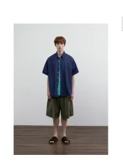 LAFUDGE STORE オーバーサイズ 半袖 シャツ メンズ105サイズのサムネイル