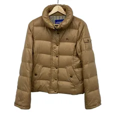 Burberry Blue Label(バーバリーブルーレーベル) ダウンジャケット サイズ38 M レディース美品  - ブラウン 長袖/ジップアップ/冬のサムネイル