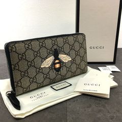 GUCCI ビー GGスプリーム 長財布 箱付 美品 - メルカリ