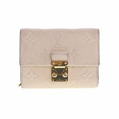 [Used] LOUIS VUITTON M81071 Portefeuille Métis Compact Monogram Empreinte Leather Tri-fold Wallet for Women and Men, Beige, Brand
