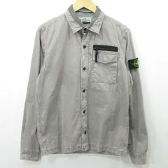 【三重本店】 中古 STONE ISLAND | ストーンアイランド 長袖シャツ Tela Cotton Pocket Over Shirt  5715110KN グレー サイズ：M 【108】のサムネイル