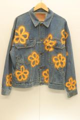 Y.A.R.N 刺繍入りデニムジャケット　Lサイズ　クロスモチーフ Y.A.R.N 刺繍入りデニムジャケット Lサイズ クロスモチーフ - メルカリ