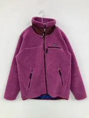 Marmot マーモット ブルゾン M パープル ボア 無地 ワンポイント ブランドロゴ ミドル丈 フードなし ジップアップ レディースのサムネイル