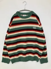 kolor ニット/セーター クルーネック(丸首) 長袖 ボーダー柄 ワンポイント ウール・ニット ミドル丈 メンズ レディースのサムネイル
