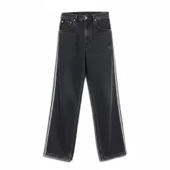 Mf8 【美品】 adidas Originals アディダス Adicolor Denim Firebird Pants アディカラー デニム ファイヤーバード パンツ JC6718 サイズ34 トゥルーブラックデニム コットン100％ メンズk02i
