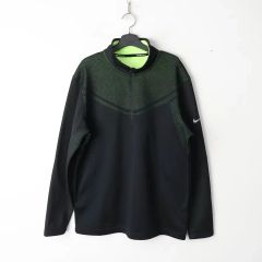 Nike タイガーウッズ ロンt 長袖 tシャツ ゴルフ ハーフジップ 黒 M