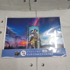 【TAKA110-55】△ 未開封 TOHO トウホウ ｢すずめの戸締まり B賞-2 インテリア A4 アクリルパネル 全2種｣のサムネイル