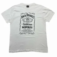 ジャックダニエル Tシャツ メンズ Lサイズ ホワイト 半袖 プリント クルーネック カジュアル againstのサムネイル