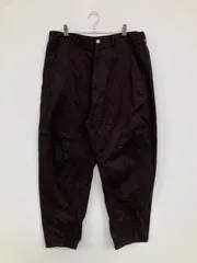 FREAK'S STORE フリークスストア チノパンツ L ブラック クロップド・半端丈 コットン 無地 ワイド・ルーズ テーパード レギュラー ウエストゴム・紐 メンズのサムネイル