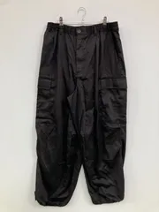 MONO-MART モノマート カーゴパンツ XL ブラック フルレングス 無地 ワイド・ルーズ ウエストゴム・紐 レギュラー メンズのサムネイル