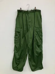 MONO-MART モノマート カーゴパンツ XL グリーン フルレングス 無地 ワイド・ルーズ テーパード レギュラー ウエストゴム・紐 メンズのサムネイル