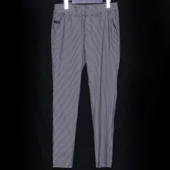 RESOUND CLOTHING スラックス チェックイージーパンツ サイズ1 ホワイト ブラック RC23-ST016のサムネイル
