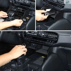 도요타 랜드 크루저 프라도 J250 LC250 2024 2025 ABS 제 자동차 센터 콘솔 주최자 트레이 수납 박스 액세서리