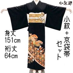 172 井筒屋誂え 正絹 黒留袖 5点フルセット 花車文様 結婚式 披露宴 美 