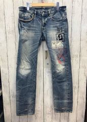 激レア ヒステリックグラマー XXX 鋲 スタッズ ダメージ加工 デニム