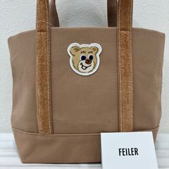 完売品♡美品♡FEILER オールドテディワッペントートベージュL（小