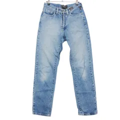 VERSACE ヴェルサーチ デニムパンツ ジーンズ ロゴパッチ スリム ブルー 29/43【M】 メンズ 【中古】のサムネイル